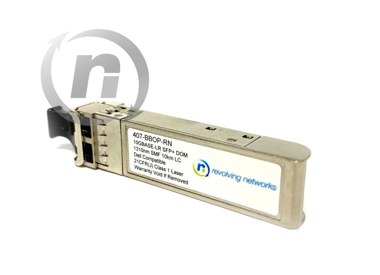 Dell Compatible 407BBOP Transceiver SFP+ 10GbE LR 1310nm Wavelength with 10km Reach Revolving